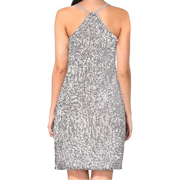 Silver Manor sequence dress size S - Picture 2 of 7